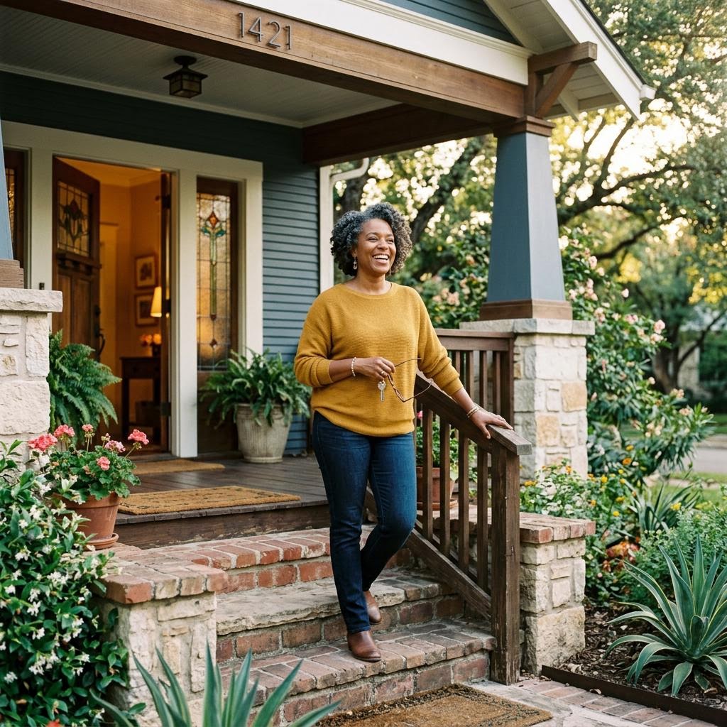 Inviting Austin home exterior